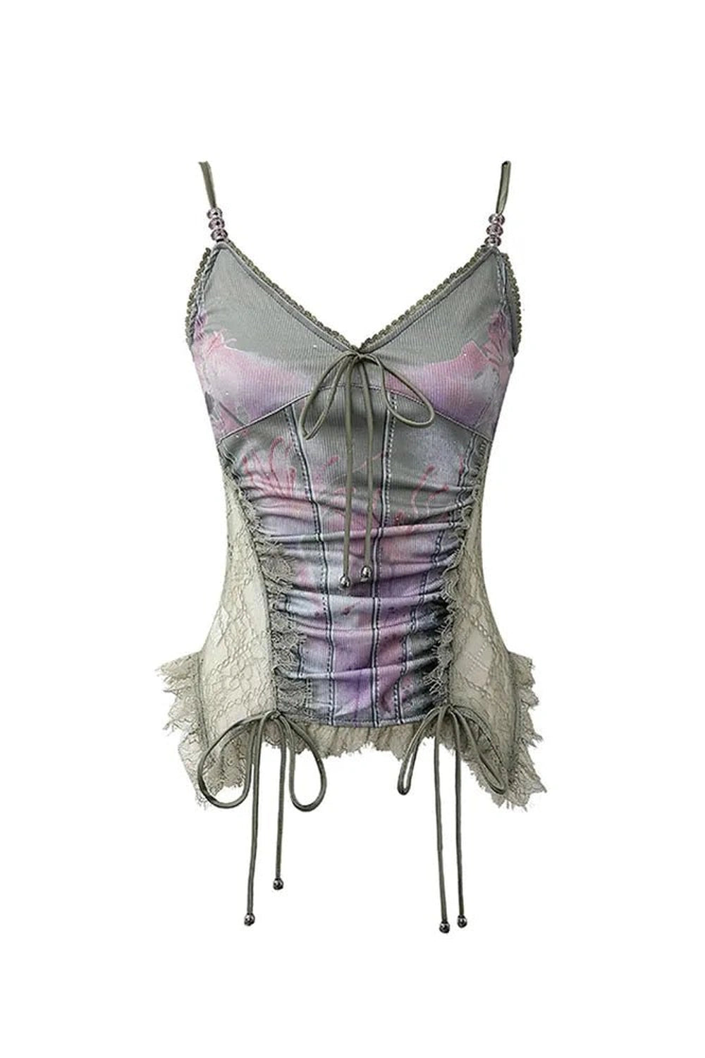 New Style Trends - Edgy Ethereal Lace-Up Corset Top - Outfit Ideas