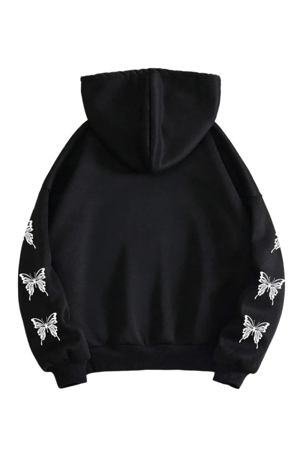 New Style Trends - Edgy Fall Gothic Butterfly Zip-Up Hoodie - Outfit Ideas