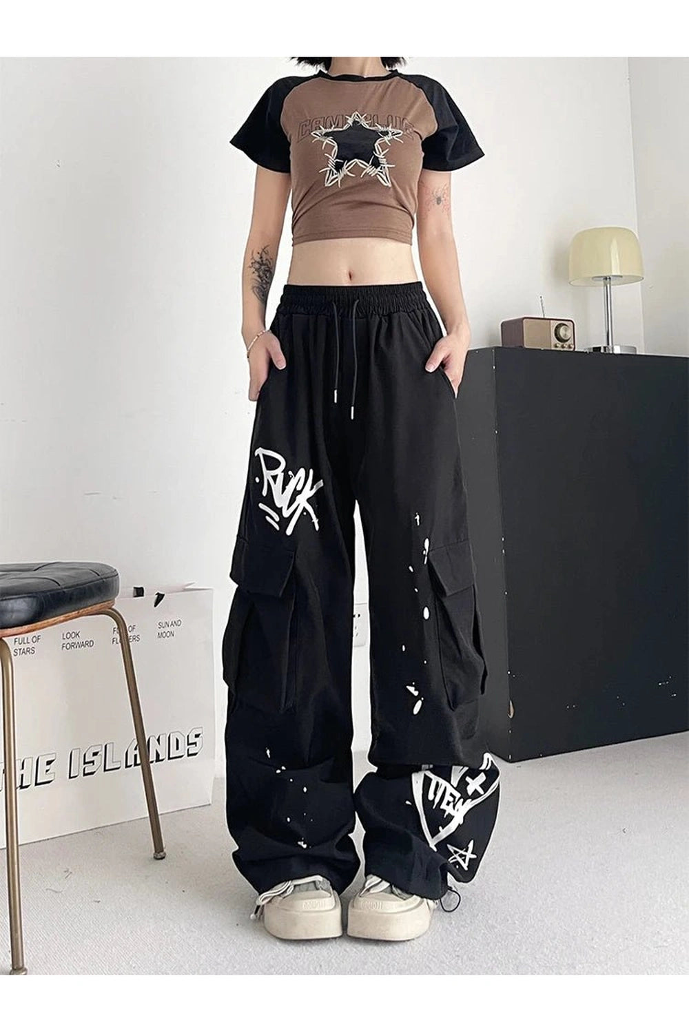 New Style Trends - Edgy Graffiti Street Cargo Pants - Outfit Ideas