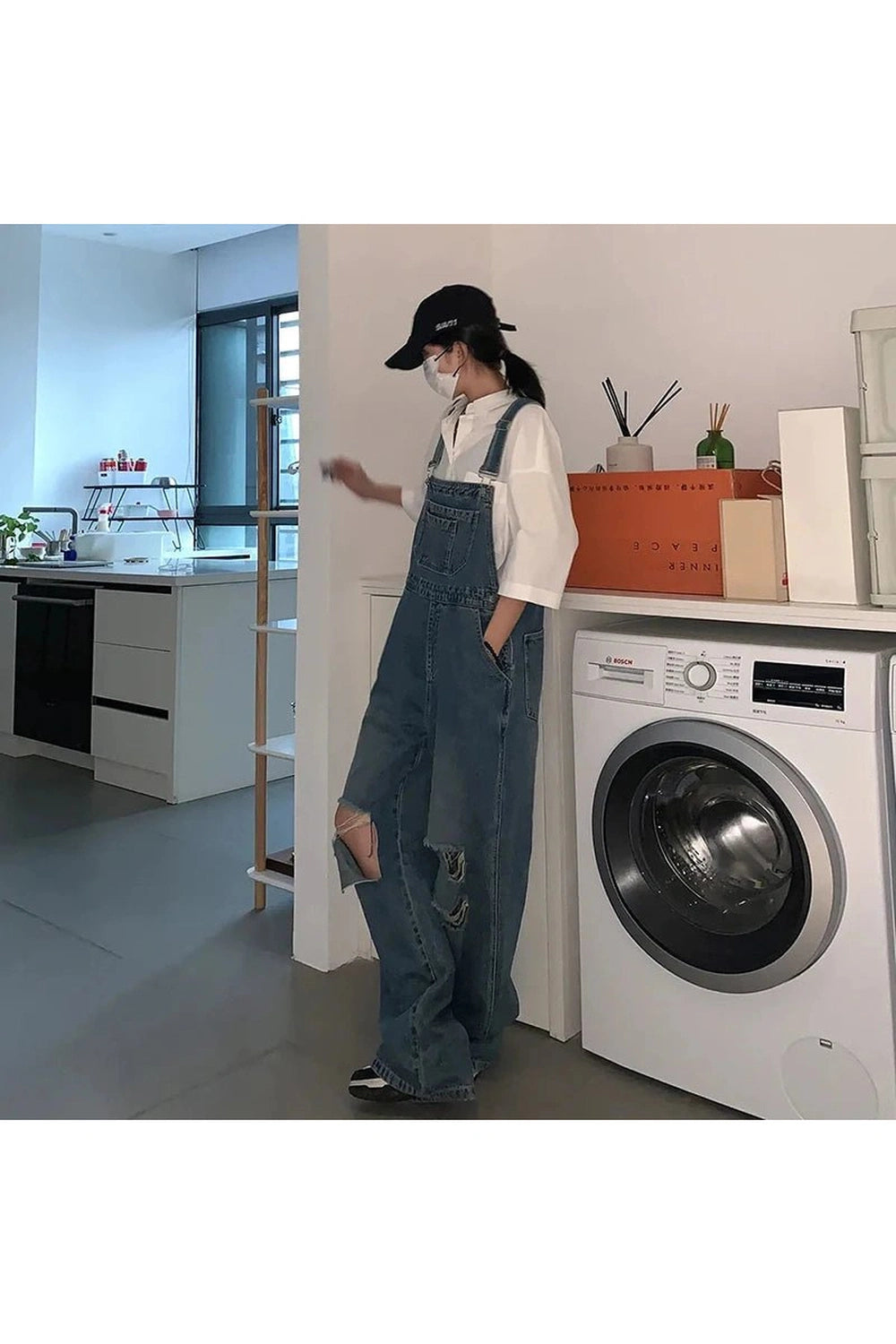 New Style Trends - Edgy Hole Denim Jumpsuits - Outfit Ideas New Style Trends - Edgy Hole Denim Jumpsuits - Outfit Ideas