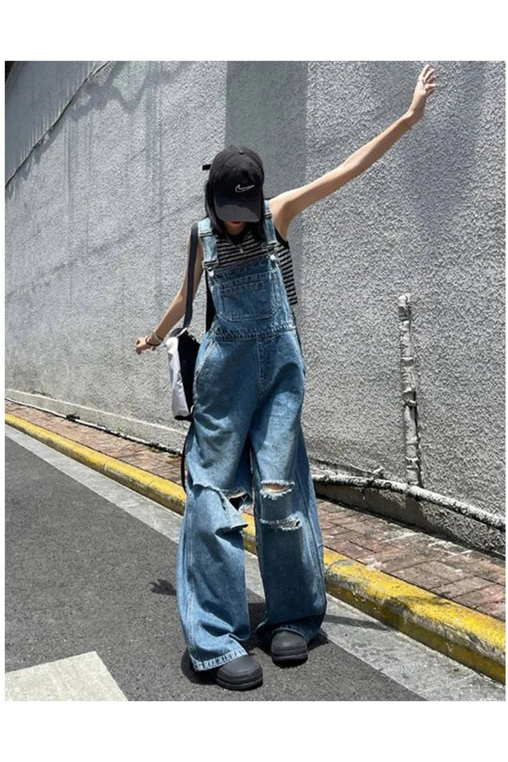 New Style Trends - Edgy Hole Denim Jumpsuits - Outfit Ideas New Style Trends - Edgy Hole Denim Jumpsuits - Outfit Ideas