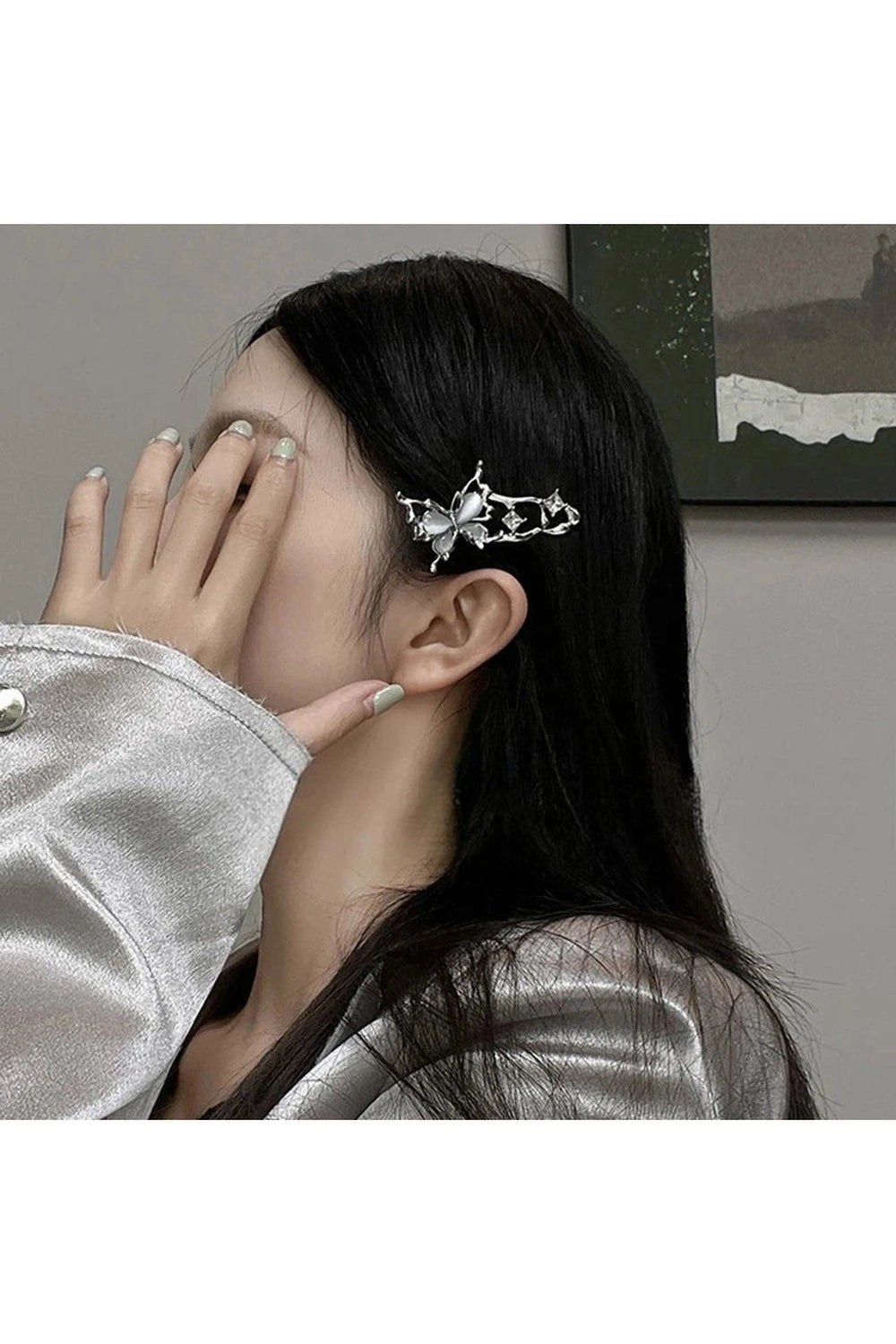 New Style Trends - Edgy Irregular Metal Butterfly Hairpin - Outfit Ideas