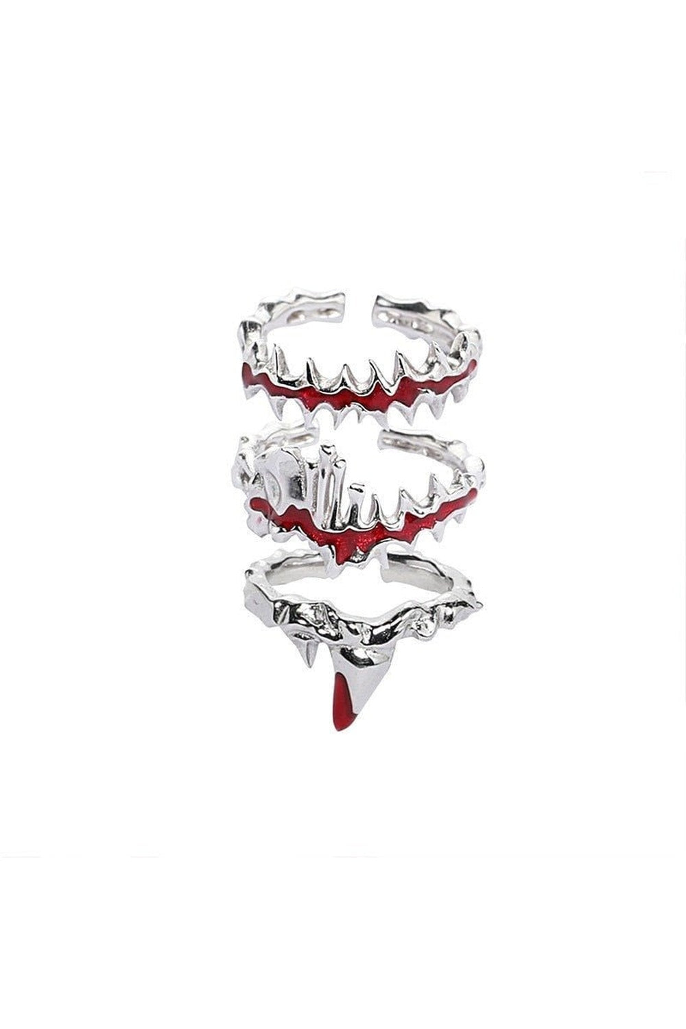 New Style Trends - Edgy Punk Geometric Red Ring - Outfit Ideas