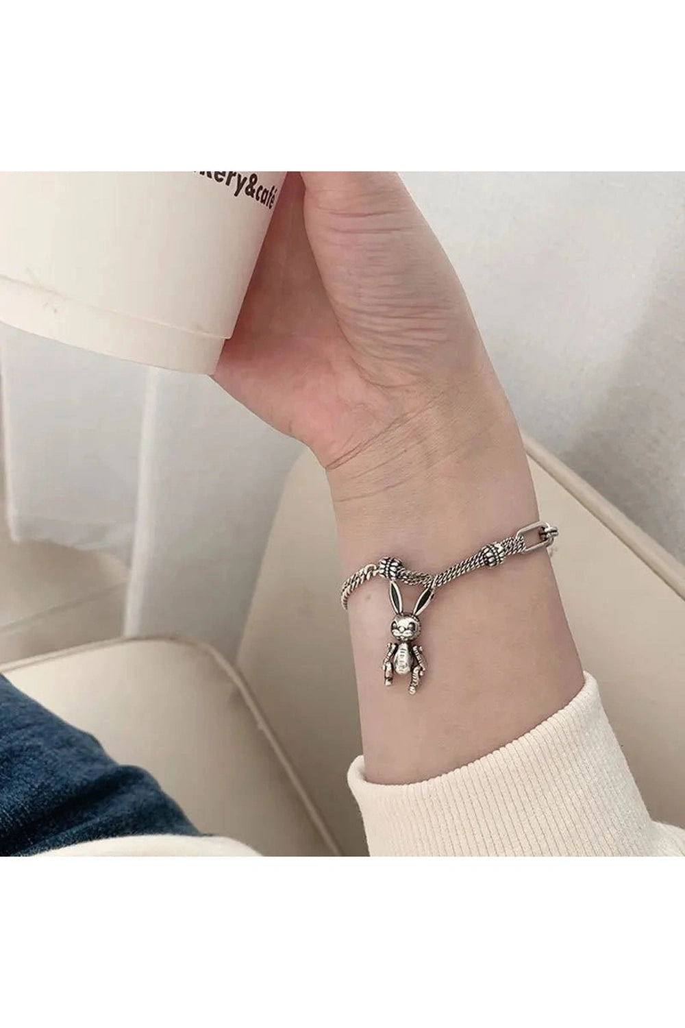 New Style Trends - Edgy Robot Rabbit Charm Bracelet - Outfit Ideas