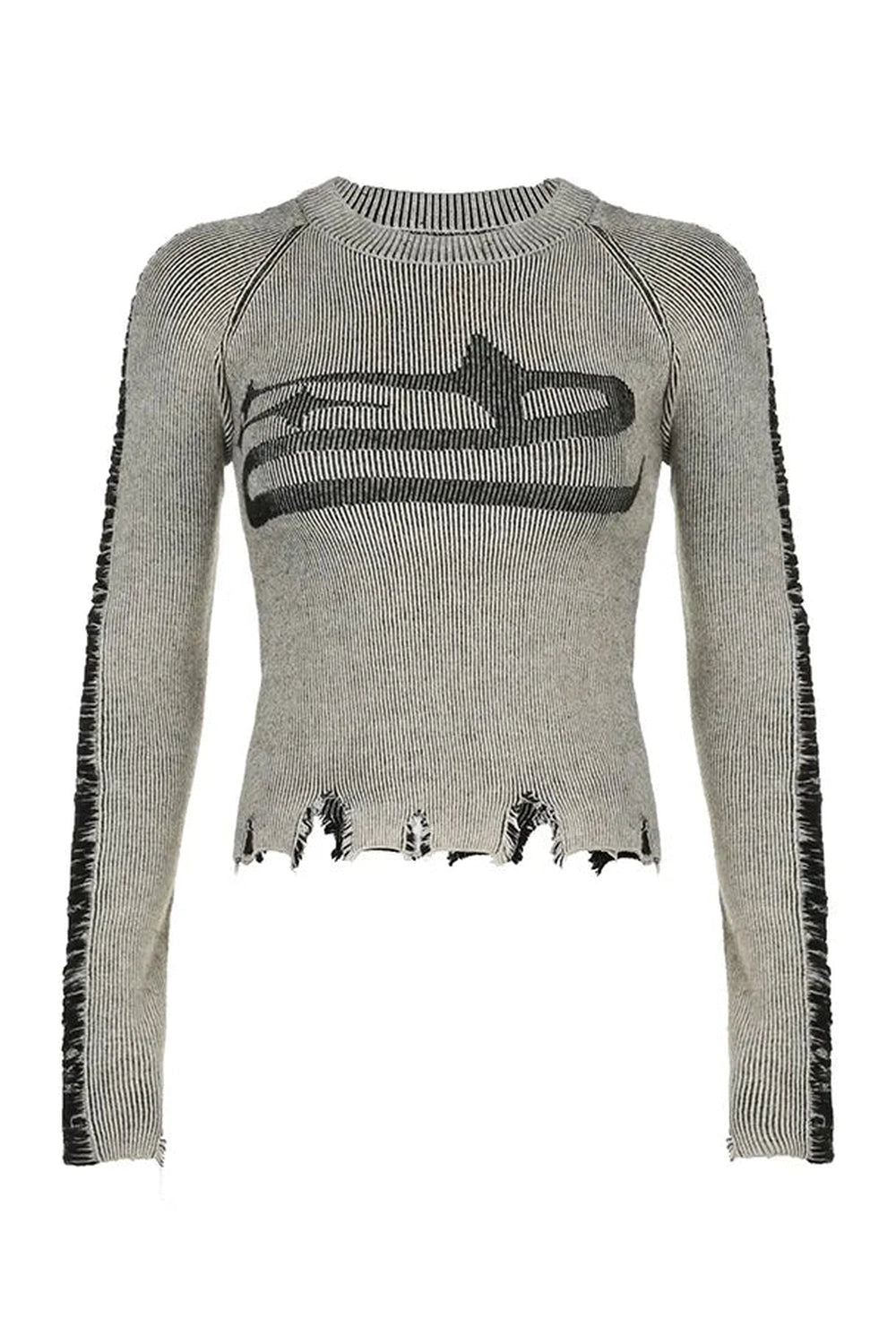 New Style Trends - Fall Ripped Patchwork Y2k Sweater - Outfit Ideas