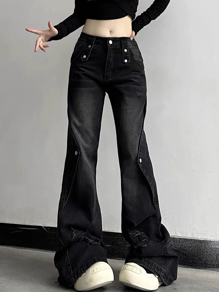 New Style Trends - Fall Wide Leg High Waist Jeans - Outfit Ideas