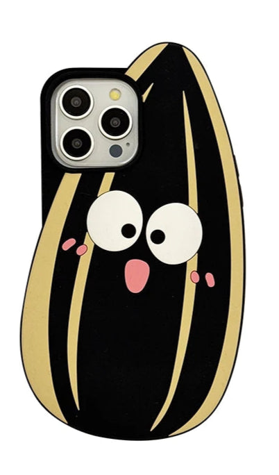 New Style Trends - Funny Sunflower Seed Cartoon Aesthetic iPhone Case - Outfit Ideas