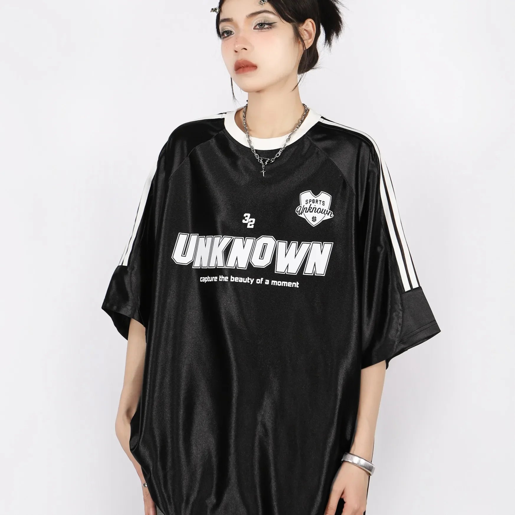 New Style Trends - Futurist Chrome Sports Y2k T-Shirt - Outfit Ideas