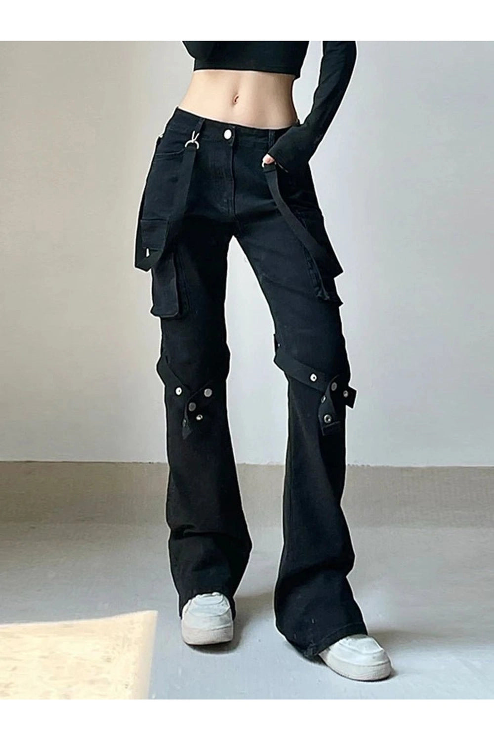 New Style Trends - Gothic Buckle Leg Pants - Outfit Ideas