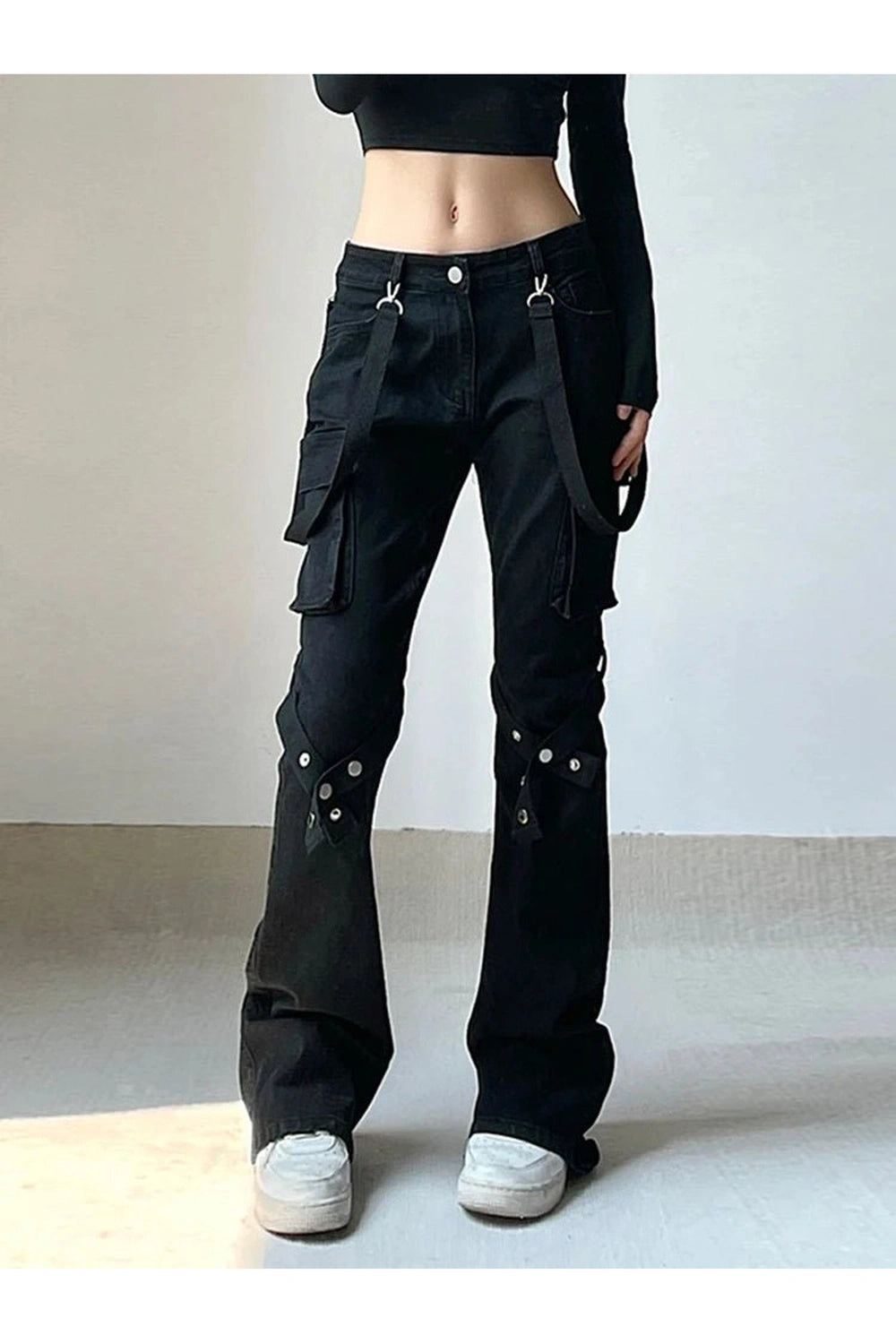 New Style Trends - Gothic Buckle Leg Pants - Outfit Ideas