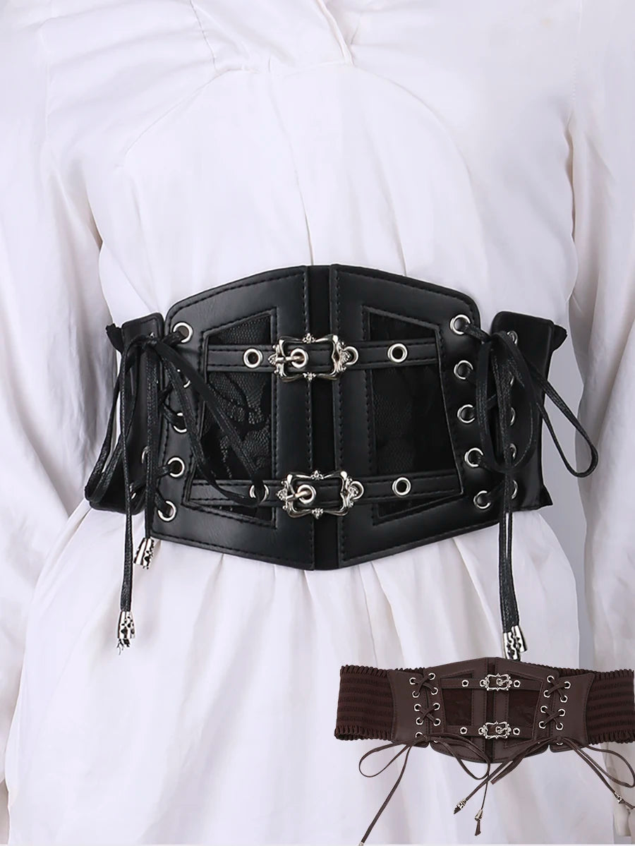 New Style Trends - Gothic Lock & Lace Corset Goth Belt - Outfit Ideas
