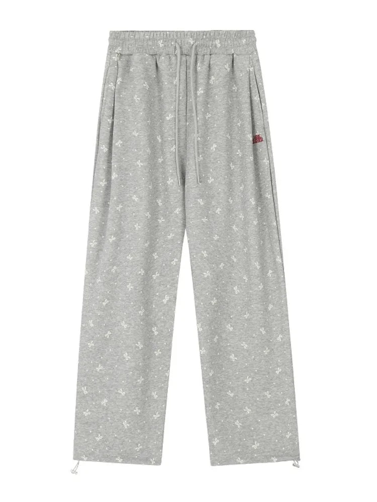 New Style Trends - Gray Bow Cozy Coquette Lounge Pants - Outfit Ideas