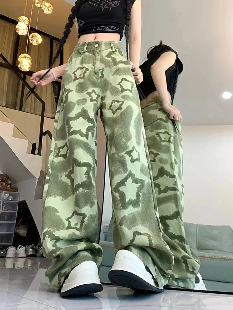 New Style Trends - Green Y2k Flare Pants - Outfit Ideas