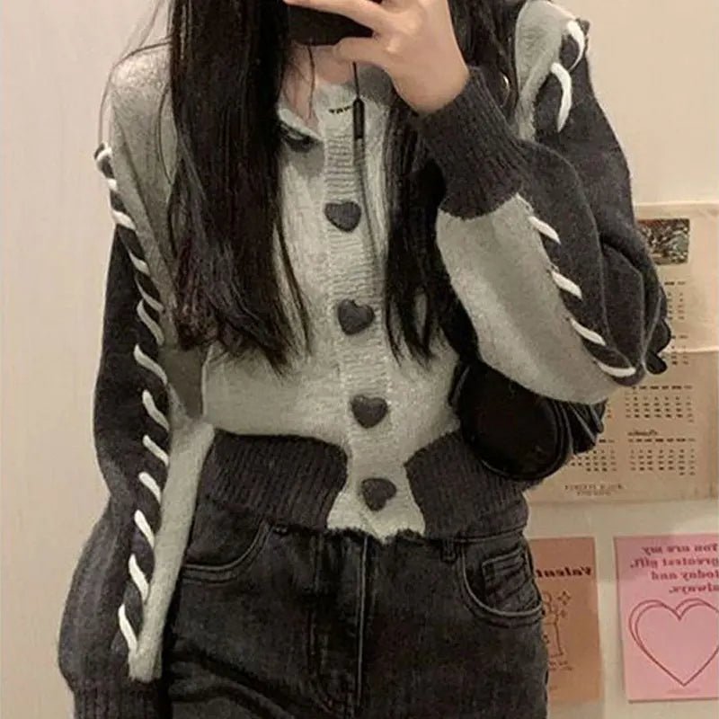 New Style Trends - Heartstrings Retro Knit Cardigan - Outfit Ideas