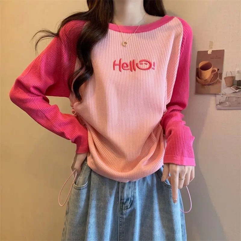 New Style Trends - Hello Sunshine Colorblock Pastel Sweatshirt - Outfit Ideas