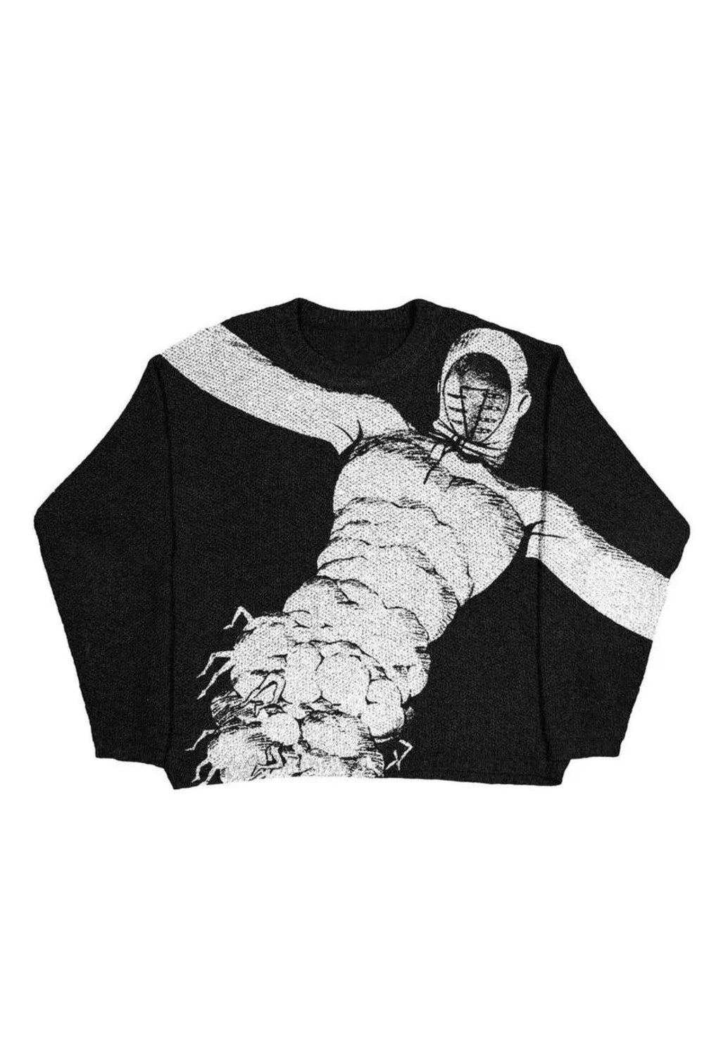 New Style Trends - Horror Manga Alt Oversized Sweater - Outfit Ideas