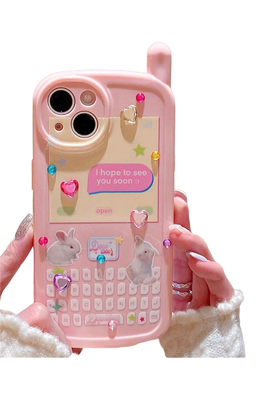 New Style Trends - Kawaii 3D Rabbit Korean iPhone Case - Outfit Ideas