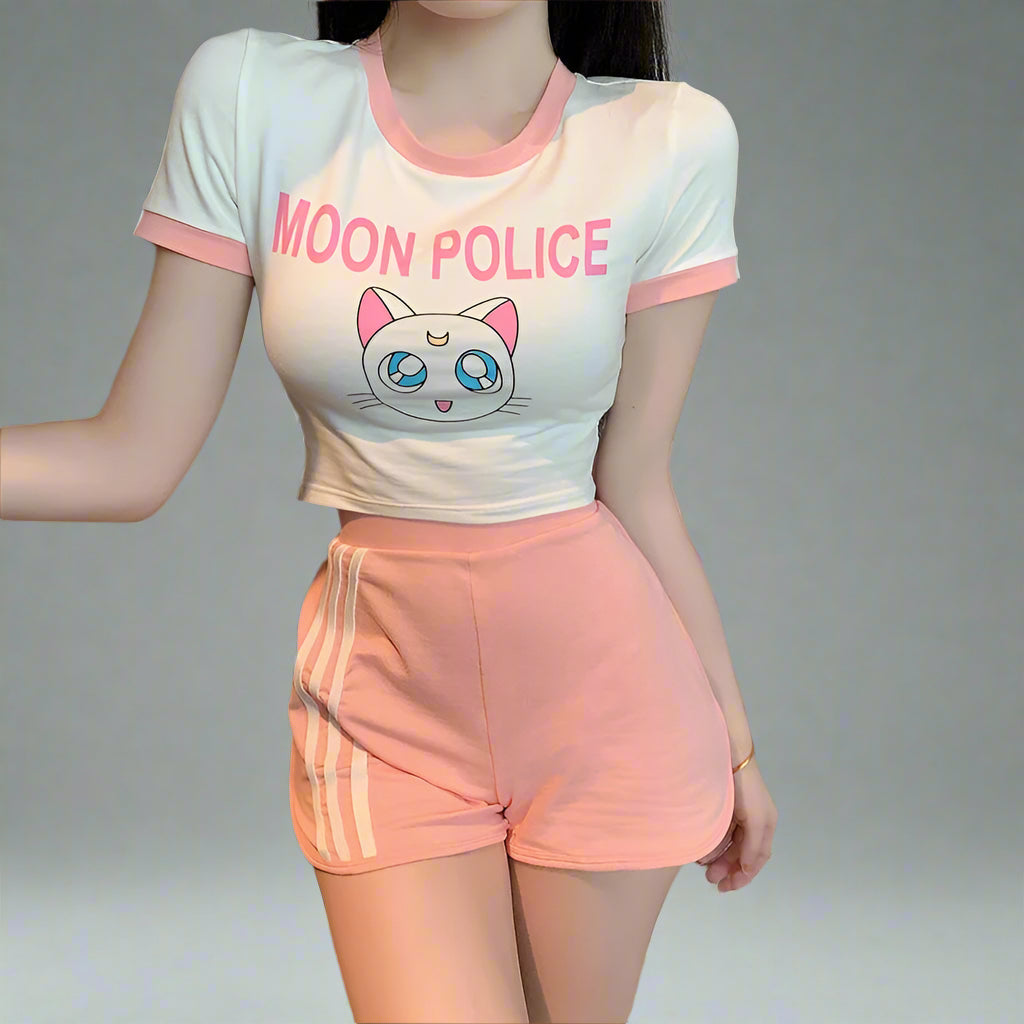 New Style Trends - Kawaii Catcore Crop Top - Outfit Ideas