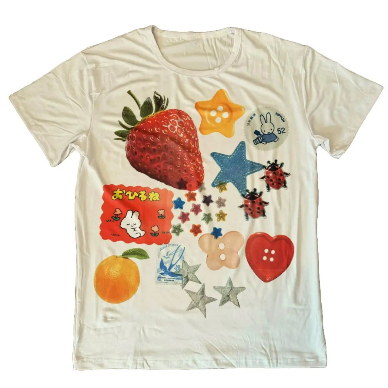 New Style Trends - Kawaii Collage Fruit T-Shirt - Outfit Ideas