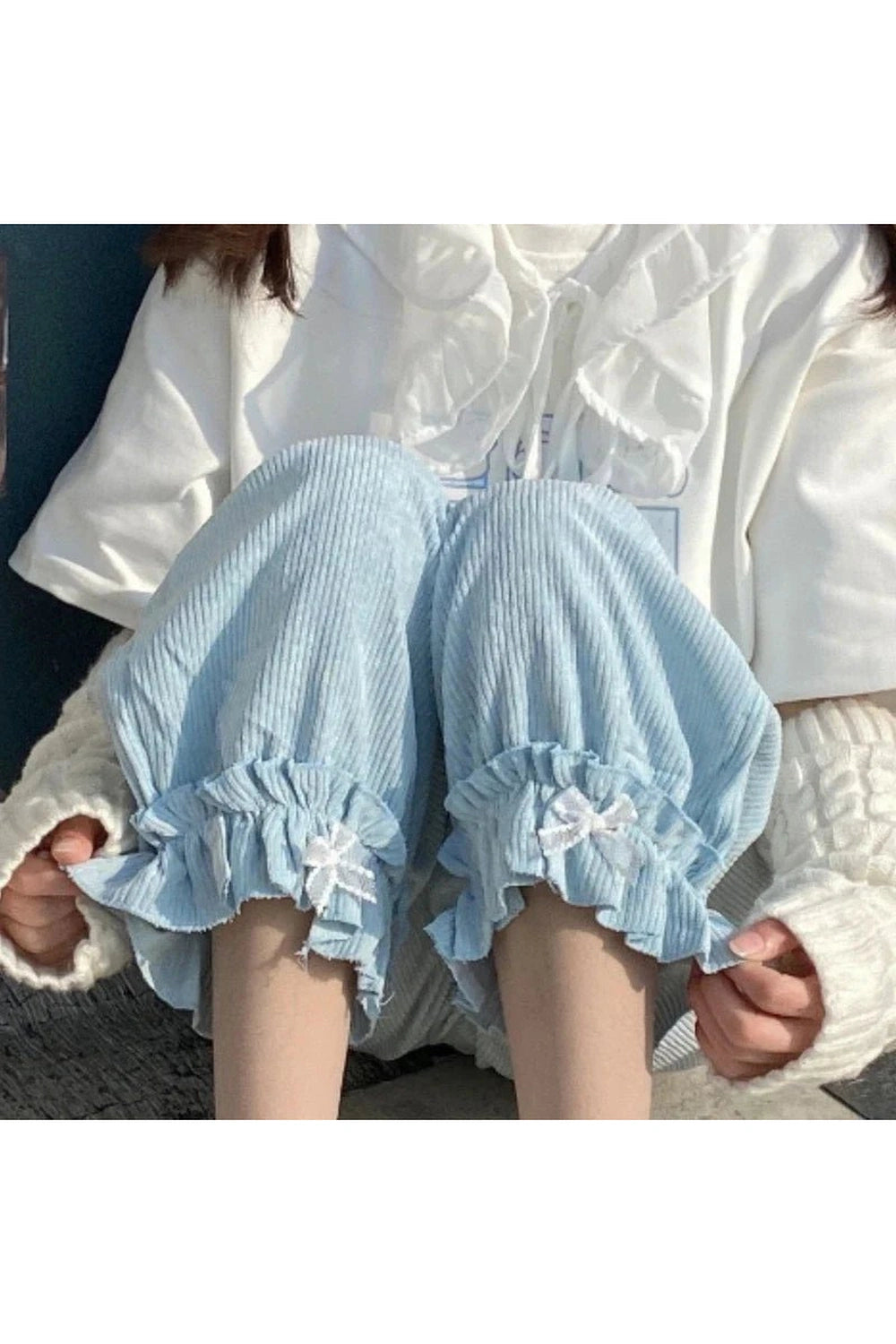 New Style Trends - Kawaii High Waist Corduroy Pants - Outfit Ideas