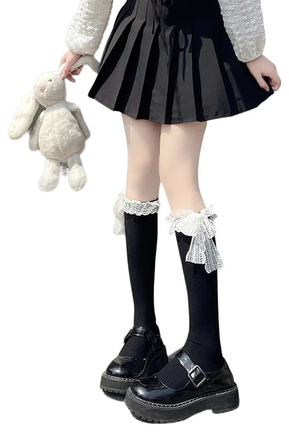 New Style Trends - Kawaii Lace Bow Socks - Outfit Ideas