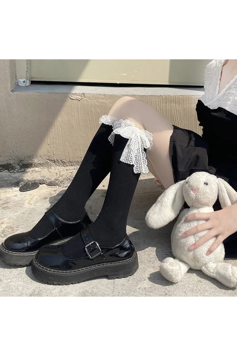 New Style Trends - Kawaii Lace Bow Socks - Outfit Ideas