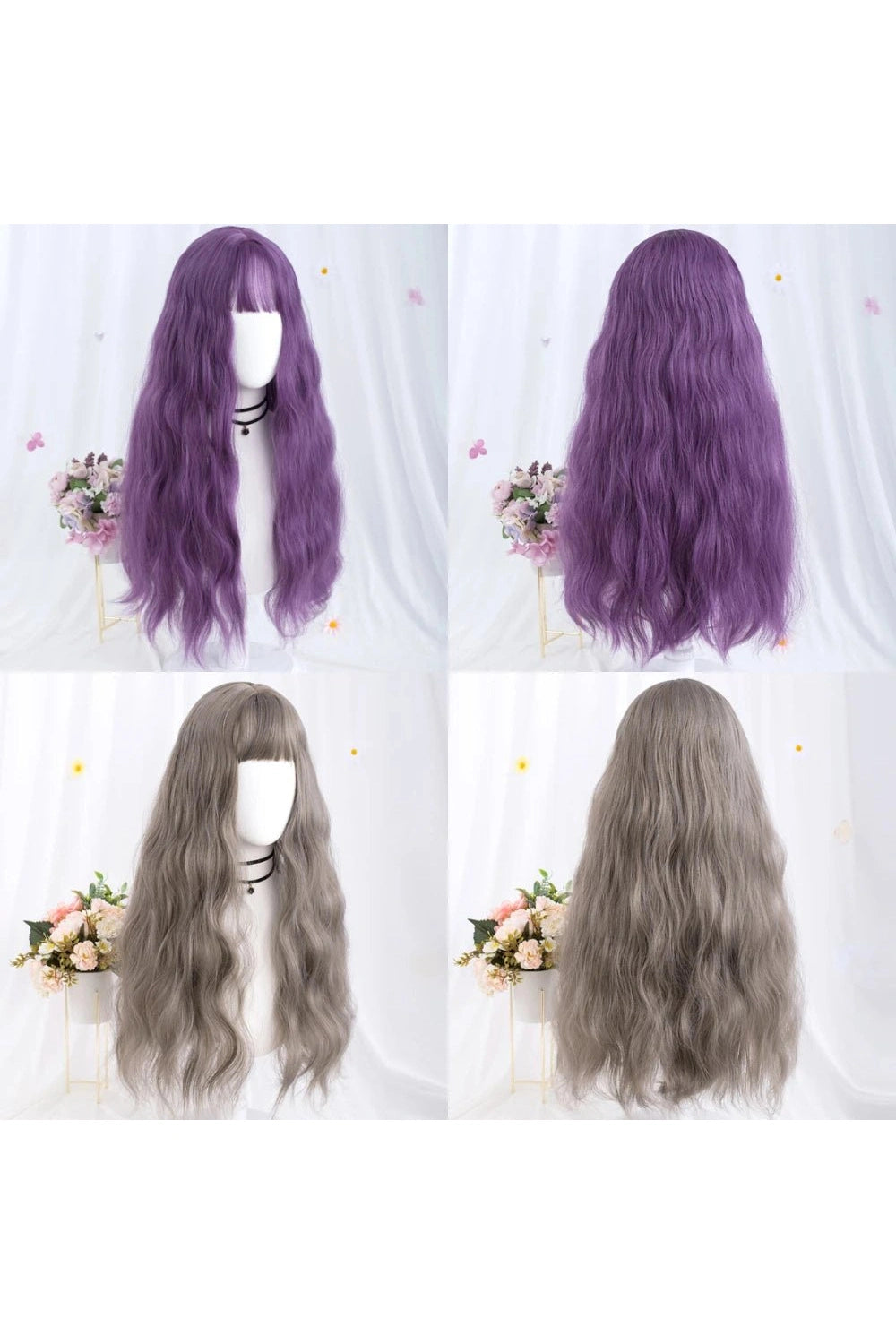 New Style Trends - Kawaii Long Wavy Purple Wig - Outfit Ideas