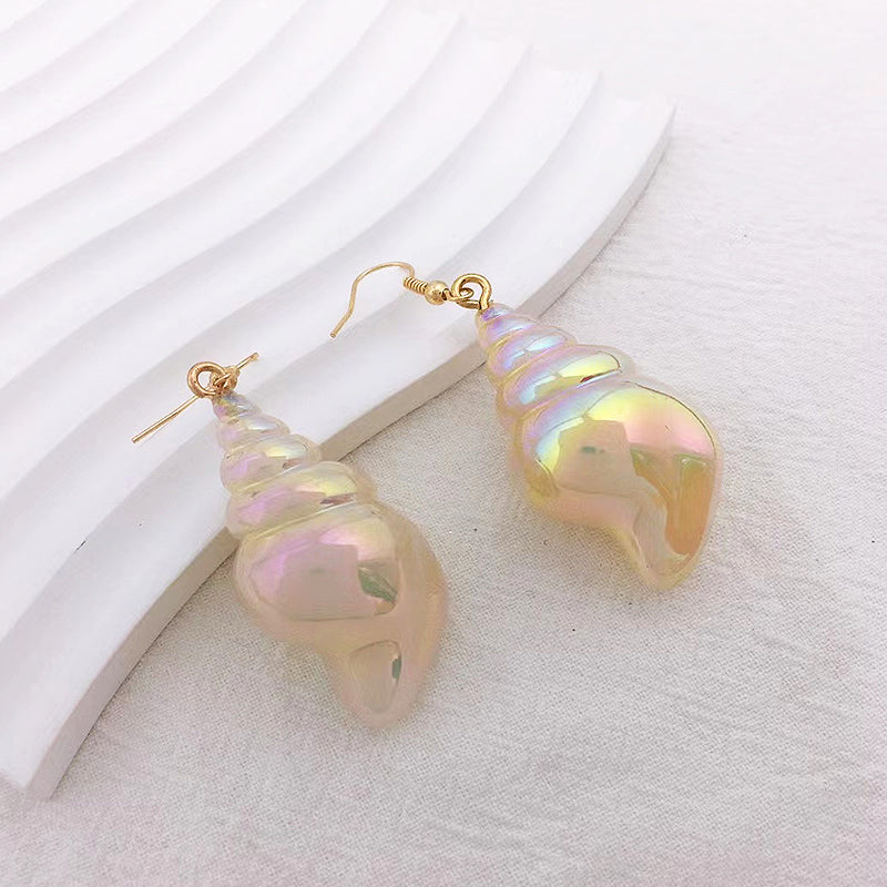 New Style Trends - Mermaidcore Opal Glow Conch Earrings - Outfit Ideas