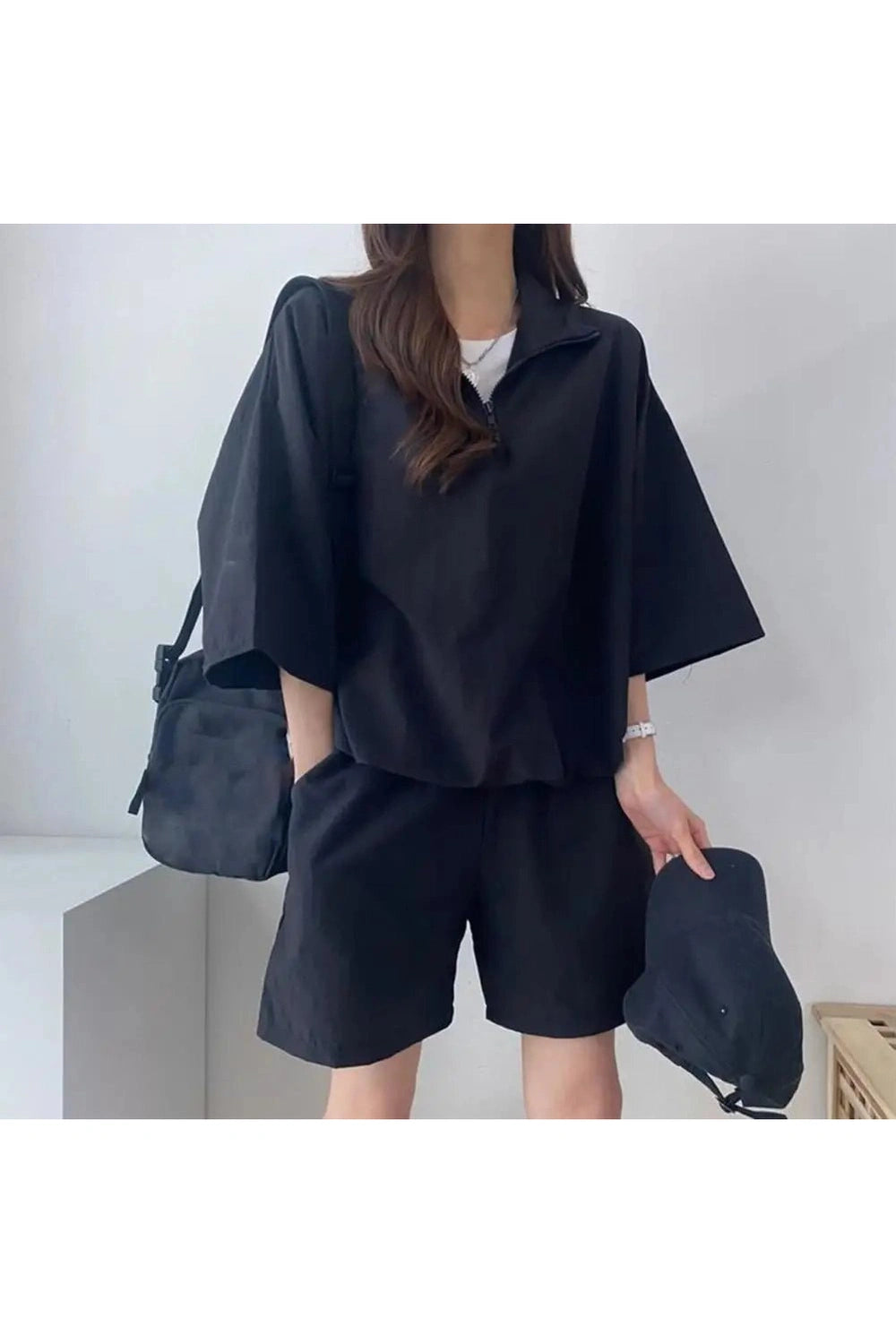 New Style Trends - Pastel Cute Zipper Tracksuit Outfit Set - Outfit Ideas