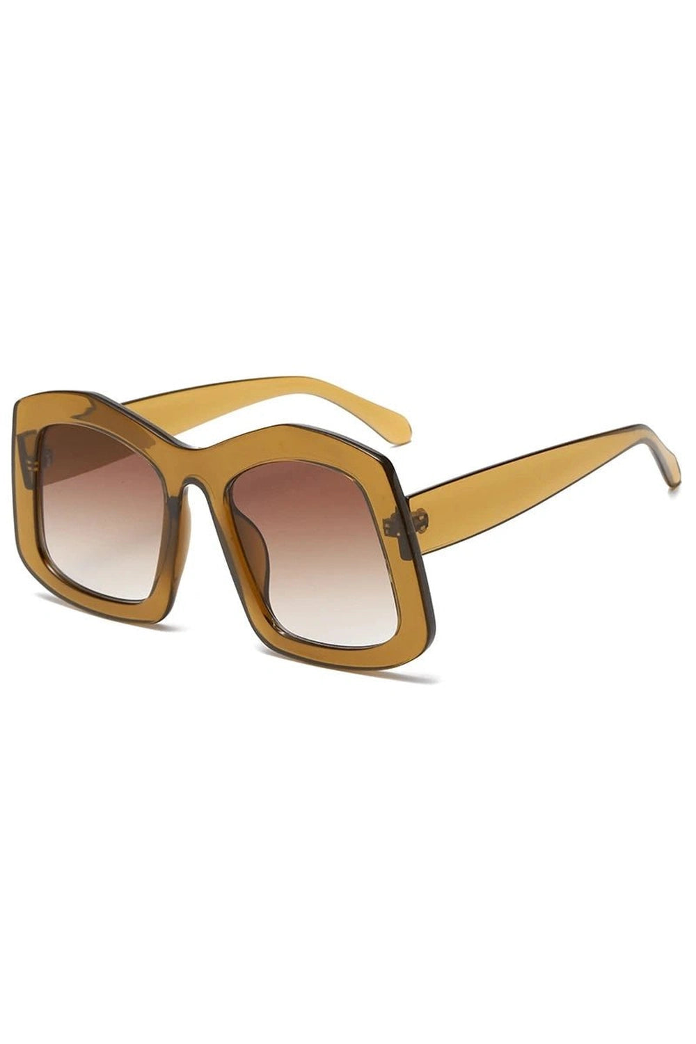 New Style Trends - Retro Big Square Gradient Sunglasses - Outfit Ideas