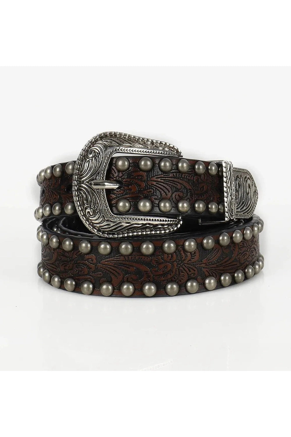 New Style Trends - Retro Ornate Western Studded Belt - Outfit Ideas