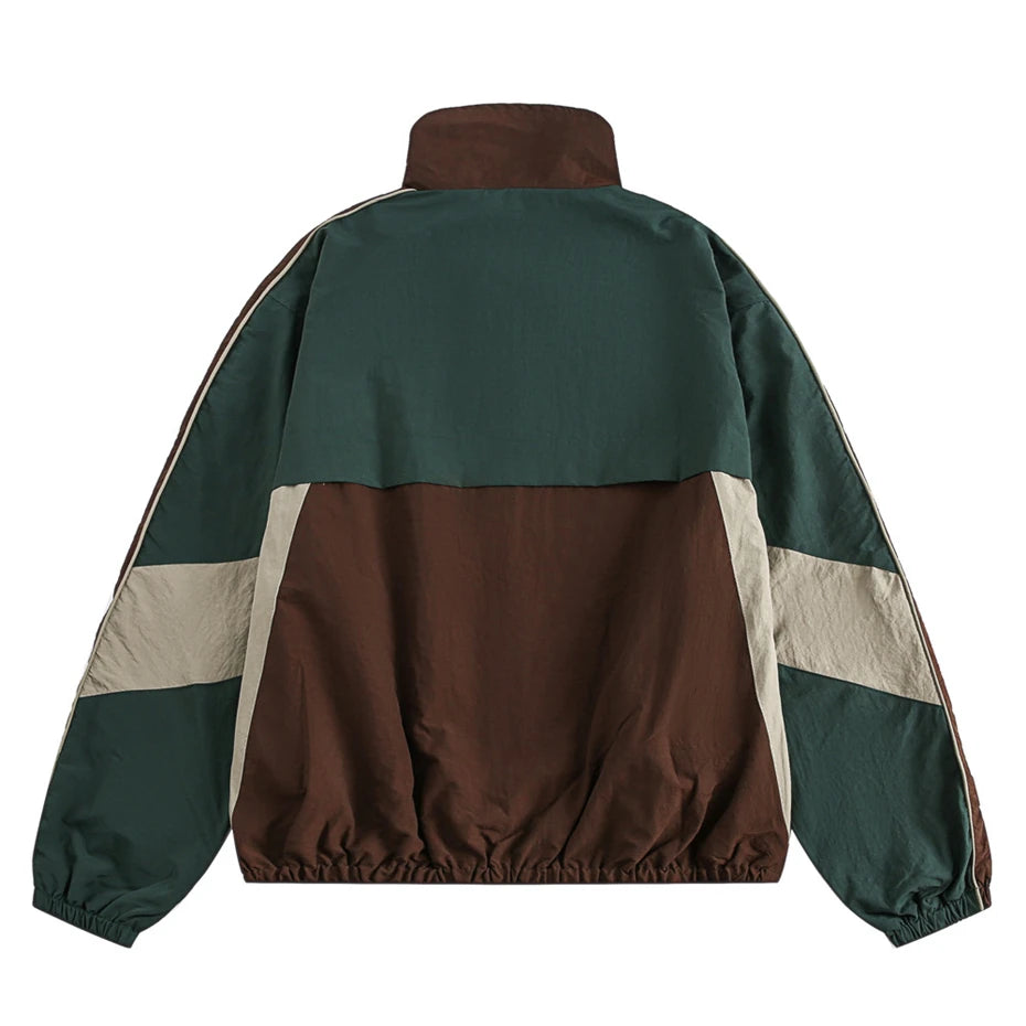 New Style Trends - Retro Track Colorblock Y2k Jacket - Outfit Ideas
