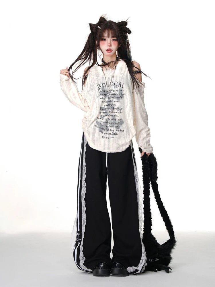 New Style Trends - Shredded Butterfly Edgy Top - Outfit Ideas