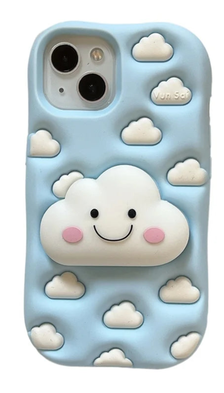 New Style Trends - Smiley Cloud Soft Kawaii iPhone  Case - Outfit Ideas