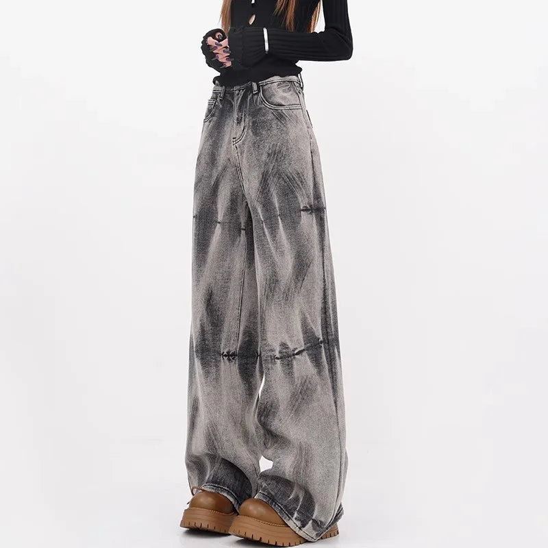 New Style Trends - Smoke Fade Wide Edgy Jeans - Outfit Ideas