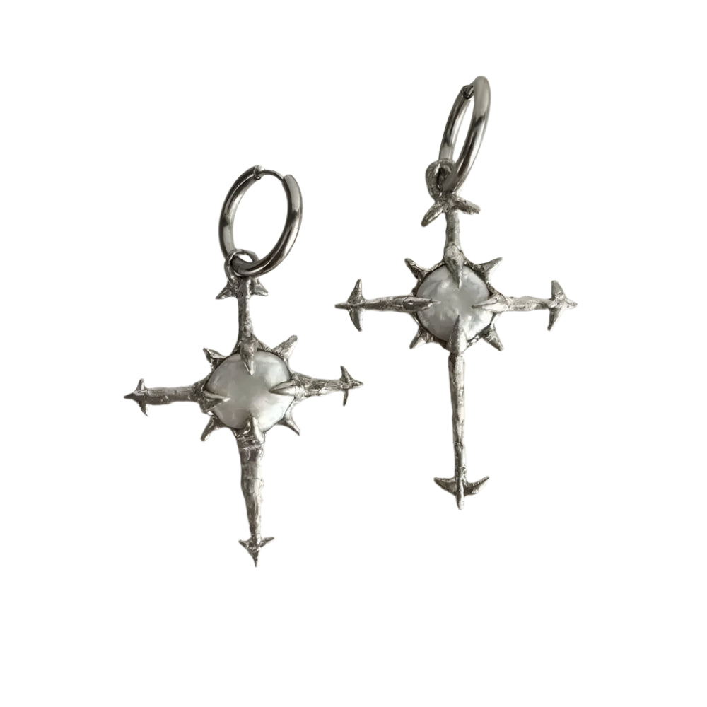 New Style Trends - Thorn Relic Cross Goth Earrings - Outfit Ideas