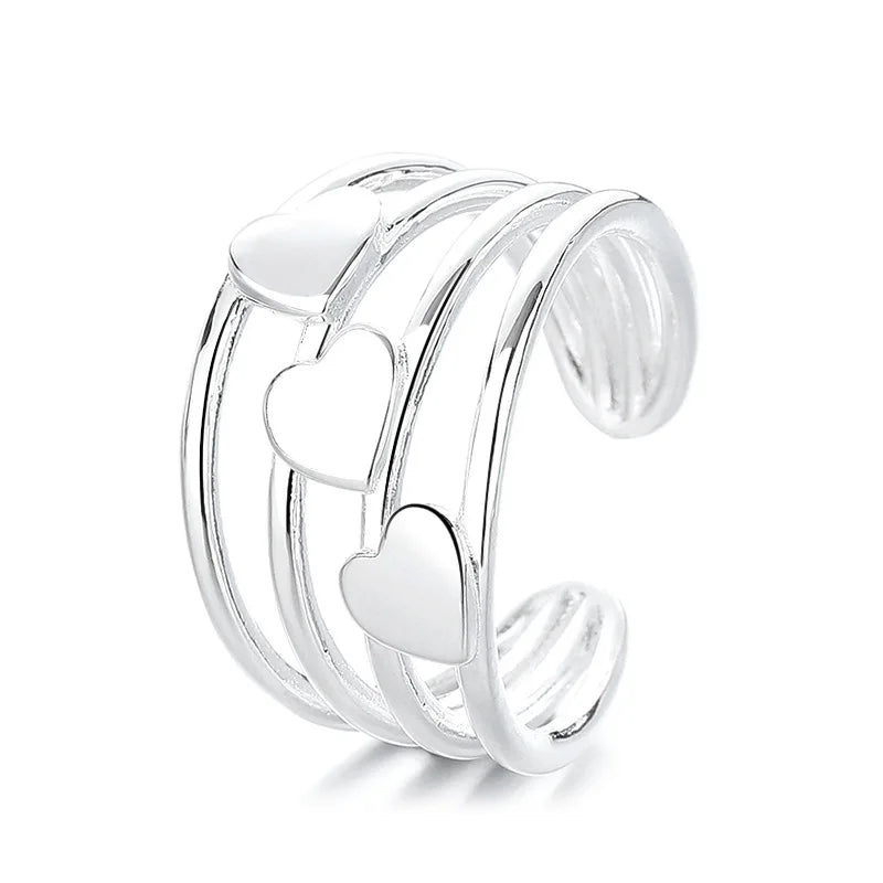 New Style Trends - Triple Heartline Coquette Ring - Outfit Ideas