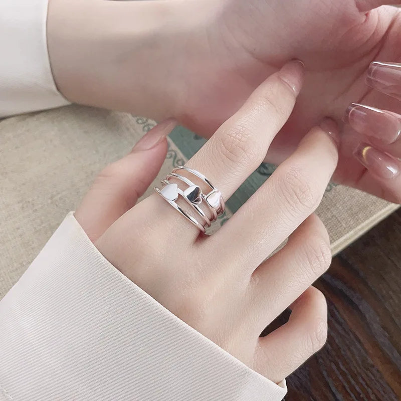 New Style Trends - Triple Heartline Coquette Ring - Outfit Ideas