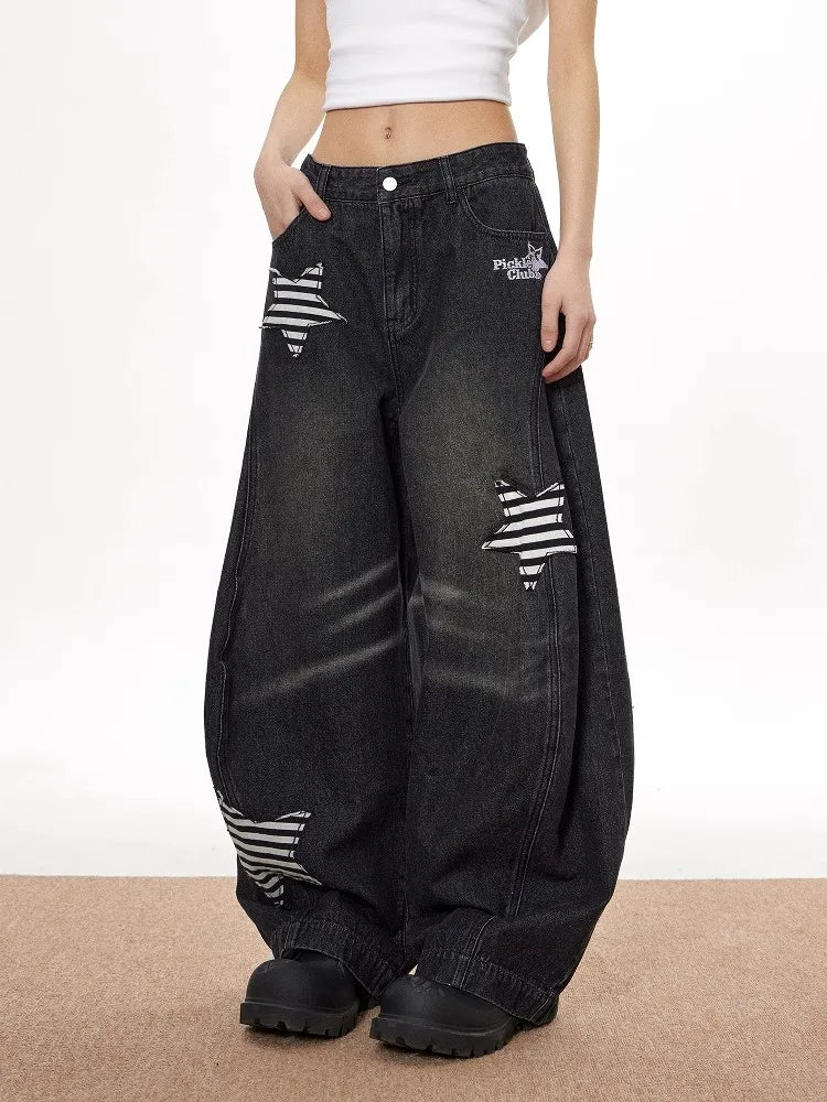 New Style Trends - Wide Y2k Star Jeans - Outfit Ideas