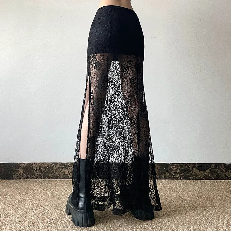 New Style Trends - Widow Bloom Lace Alt Skirt - Outfit Ideas