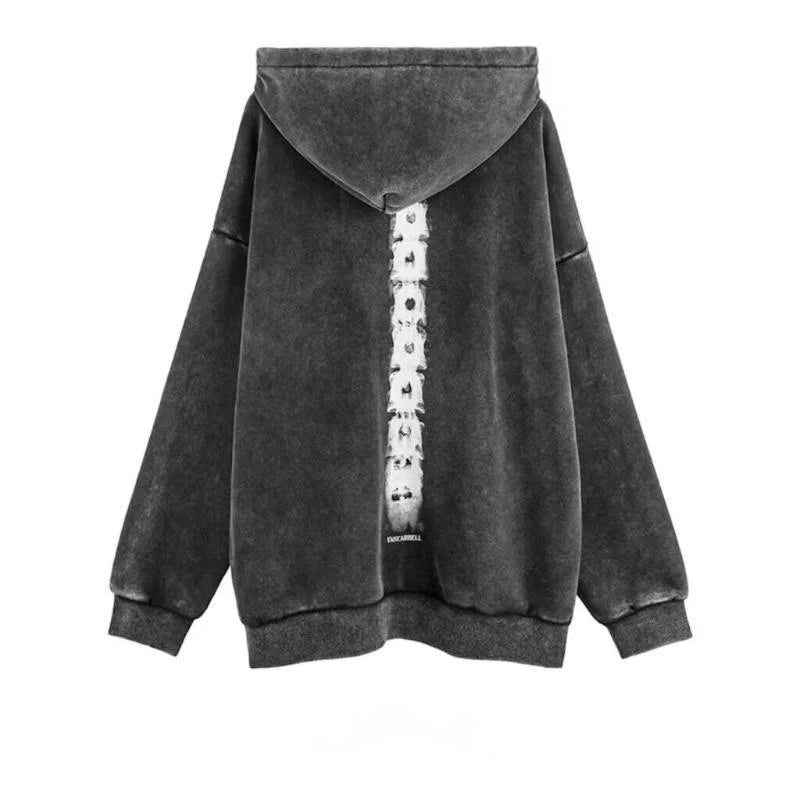 New Style Trends - X-Ray Gothcore Skeleton Alt Edgy Hoodie - Outfit Ideas
