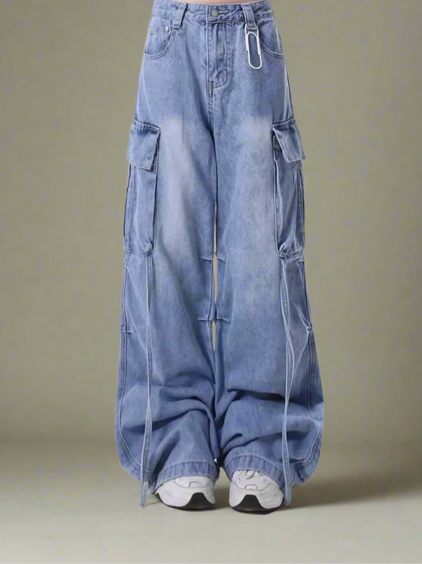 New Style Trends - Y2k Extreme Wide-Leg Cargo Jeans - Outfit Ideas