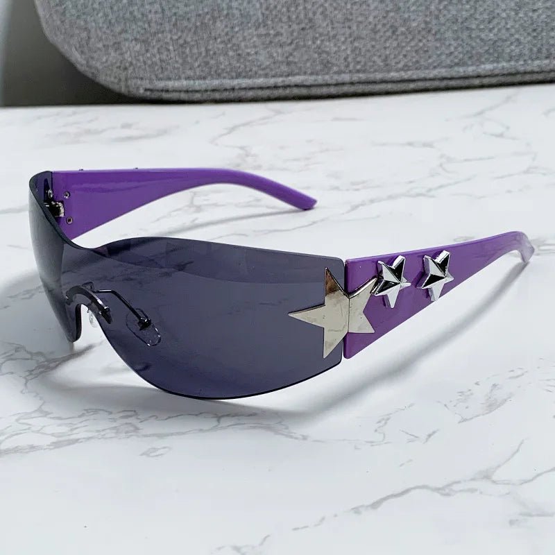 New Style Trends - Y2k Galactic Shield Sunglasses - Outfit Ideas New Style Trends - Y2k Galactic Shield Sunglasses - Outfit Ideas