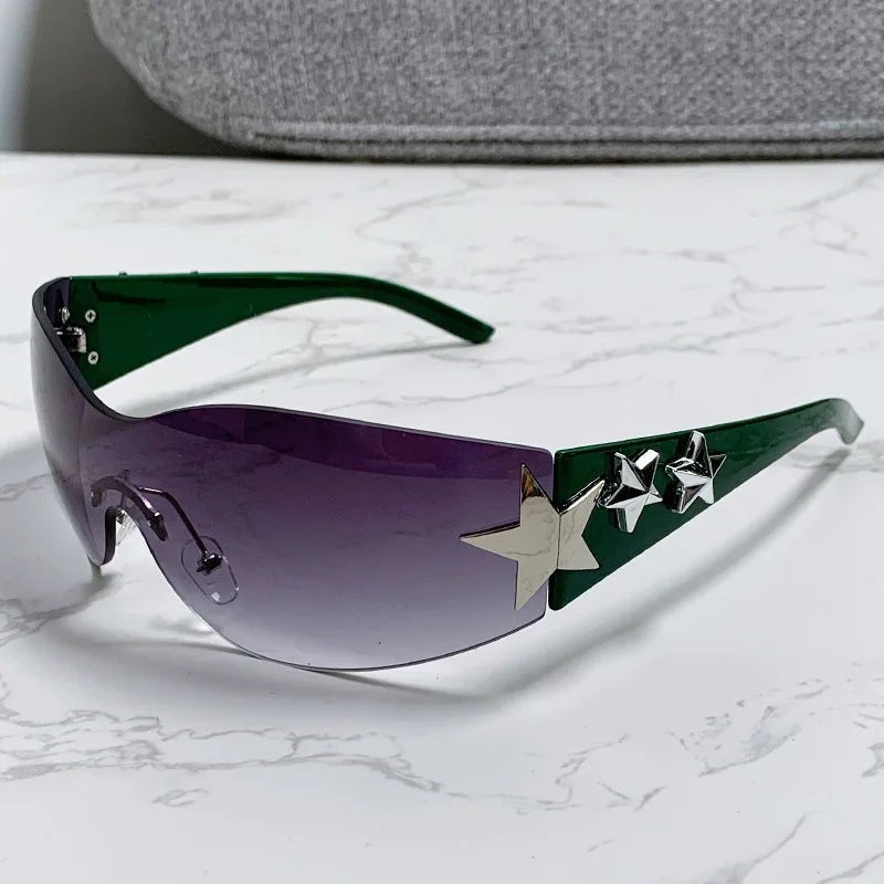 New Style Trends - Y2k Galactic Shield Sunglasses - Outfit Ideas New Style Trends - Y2k Galactic Shield Sunglasses - Outfit Ideas
