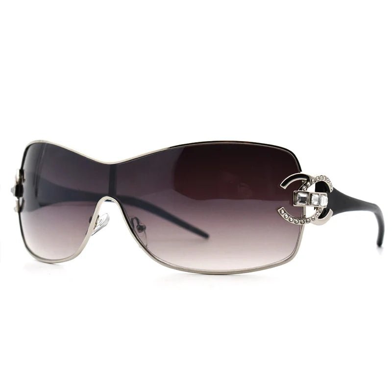 New Style Trends - Y2k Luxe Diva Shield Sunglasses - Outfit Ideas