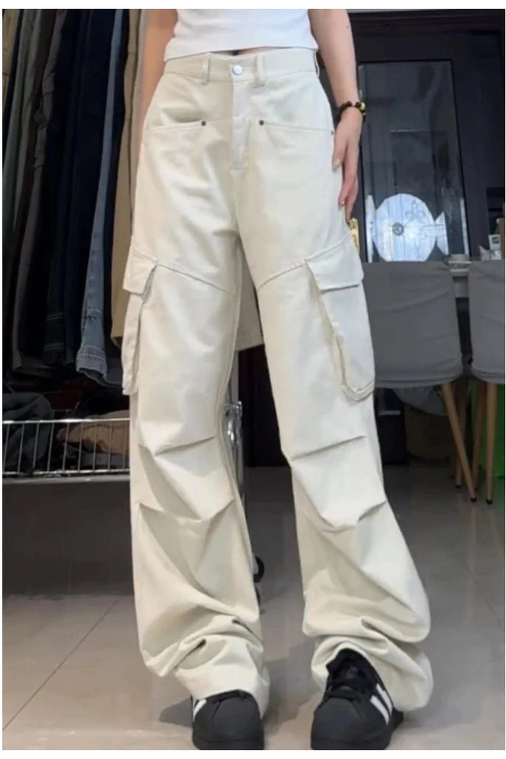 New Style Trends - Y2k Minimalist Cargo Wide-Leg Pants - Outfit Ideas New Style Trends - Y2k Minimalist Cargo Wide-Leg Pants - Outfit Ideas