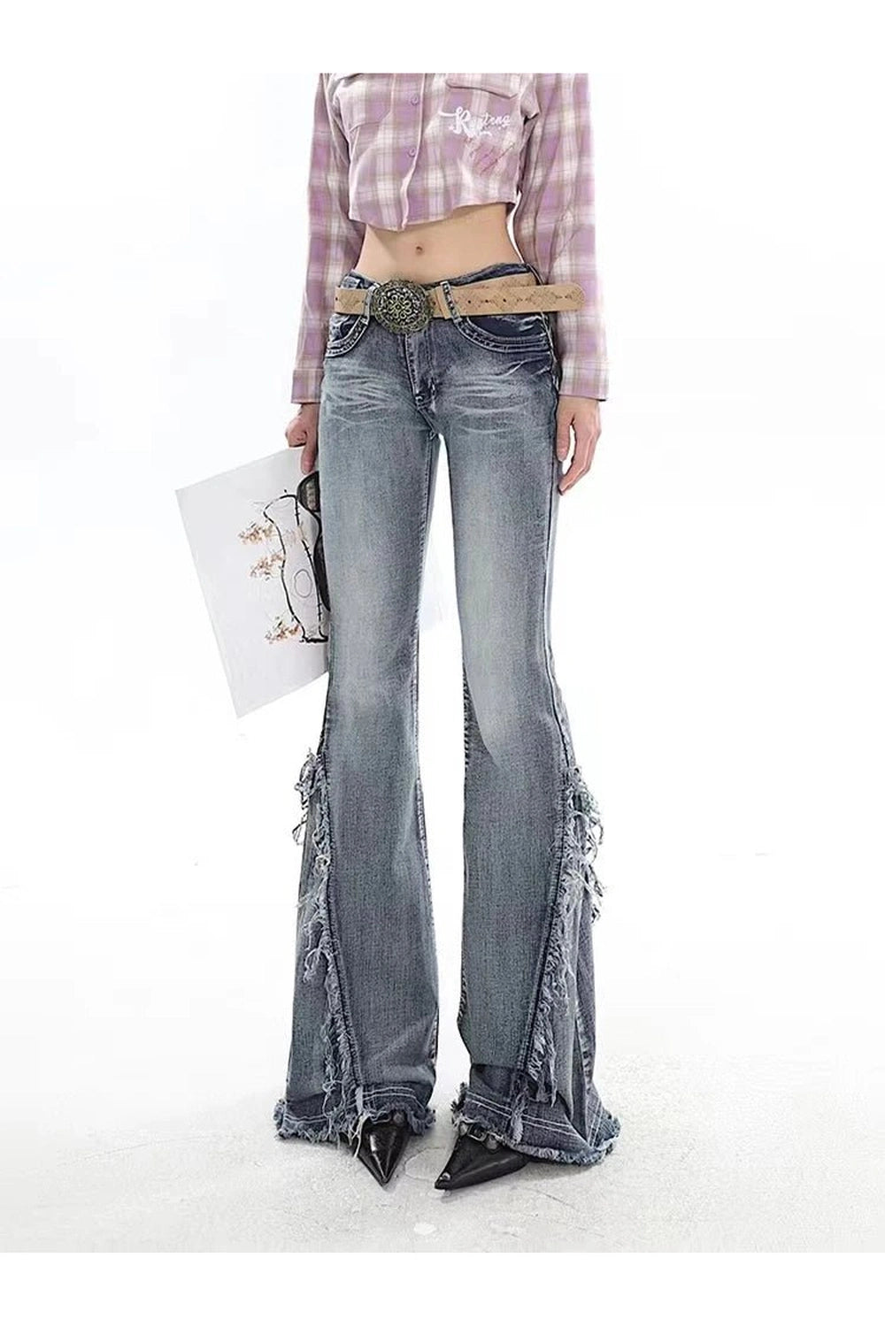 New Style Trends - Y2k Urban Cascade Denim Pant - Outfit Ideas New Style Trends - Y2k Urban Cascade Denim Pant - Outfit Ideas
