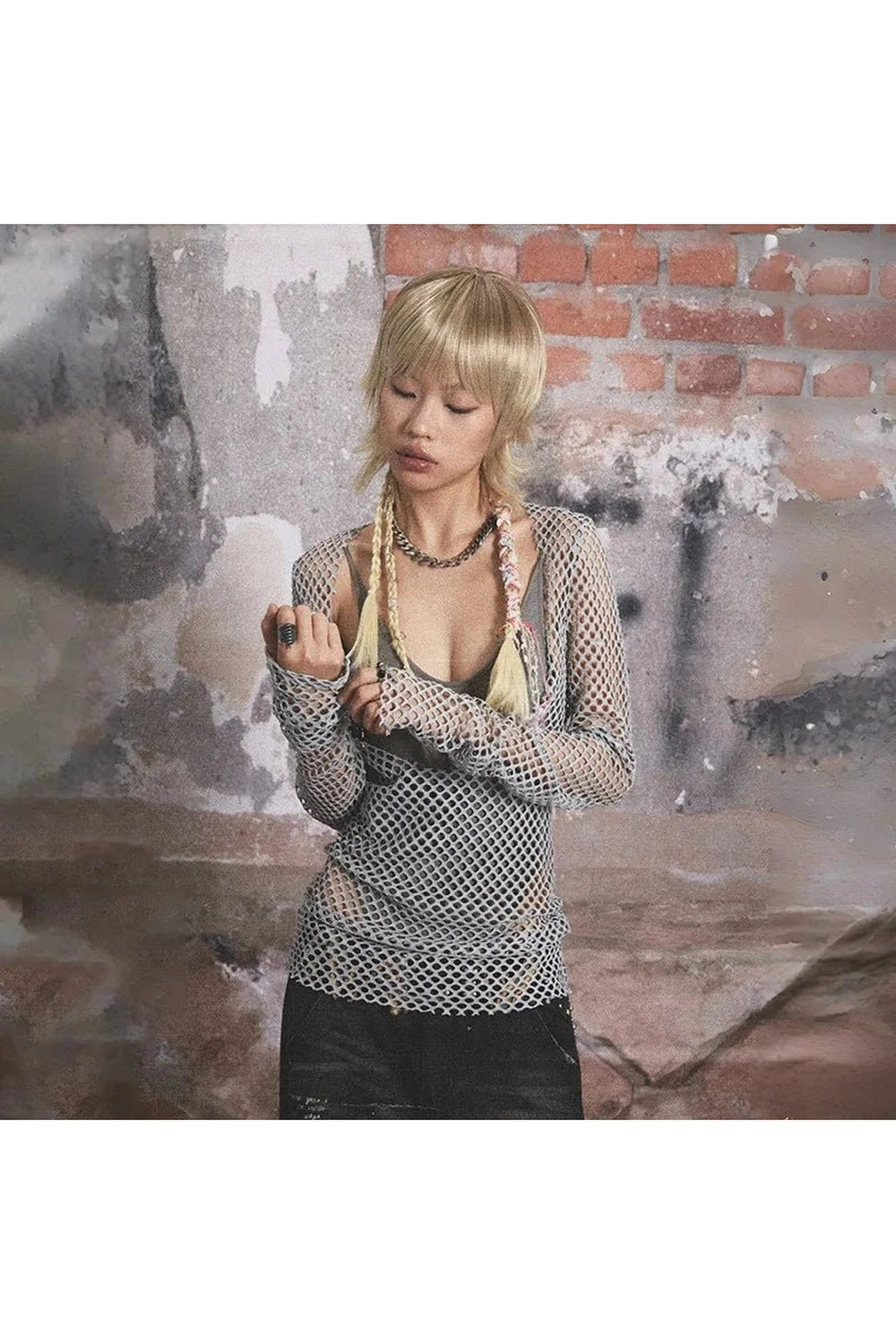 New Style Trends - Y2k Urban Edgy Fishnet Top - Outfit Ideas