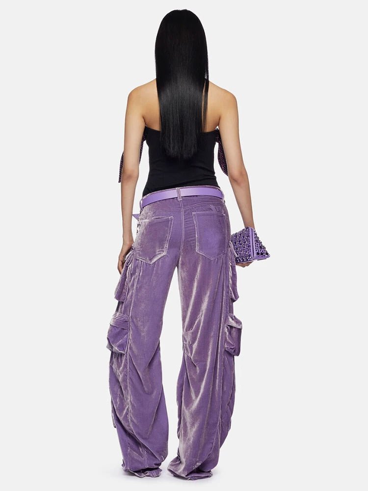 New Style Trends - Y2k Velvet Vibe Utility Cargo Pants - Outfit Ideas New Style Trends - Y2k Velvet Vibe Utility Cargo Pants - Outfit Ideas