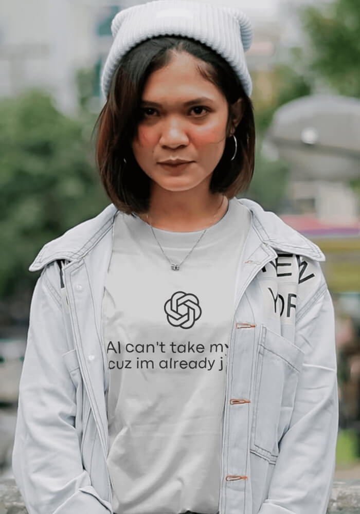 Style Core Aesthetics, New Style Trends - AI Can't Take My Job Tee